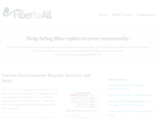 Tablet Screenshot of fiberforall.org